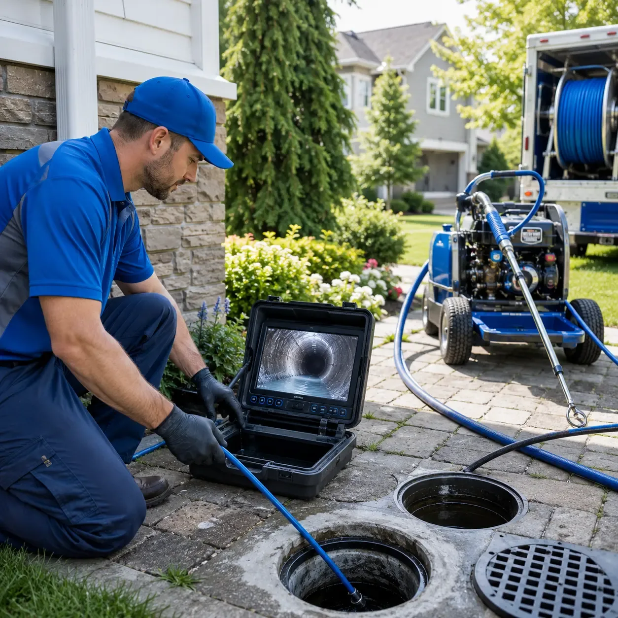 Outdoor drain cleaning professionals serving Lookeba, OK