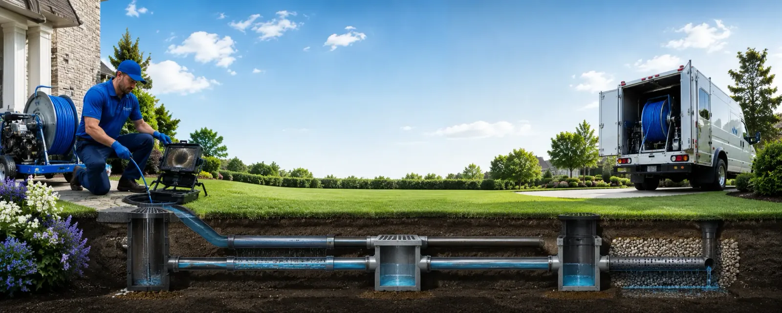 Outdoor drain cleaning information for Lookeba, OK